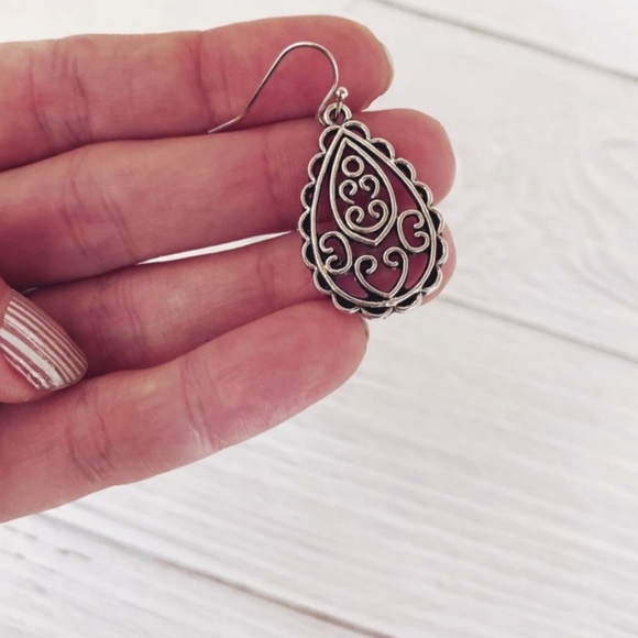 Kole Jax Filigree Teardrop Earrings - Picture 2 of 2